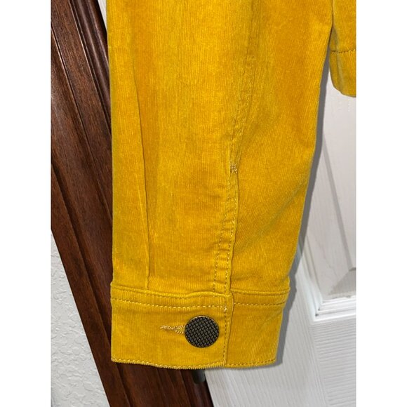 Cabi 3909 Citizen Jacket Fall S Mustard Yellow Corduroy Button Front Womens Casu - Picture 9 of 11